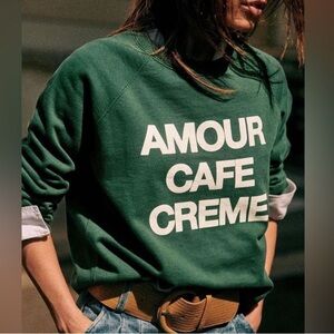 Sezane Amour Cafe Creme Sweatshirt
